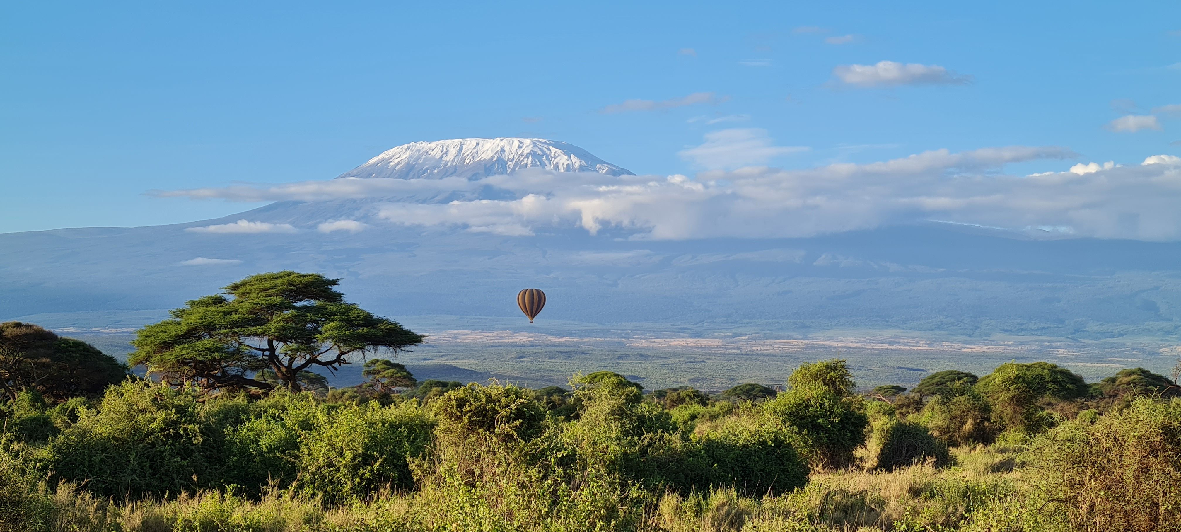 Varmtluftsballong og Kilimanjaro