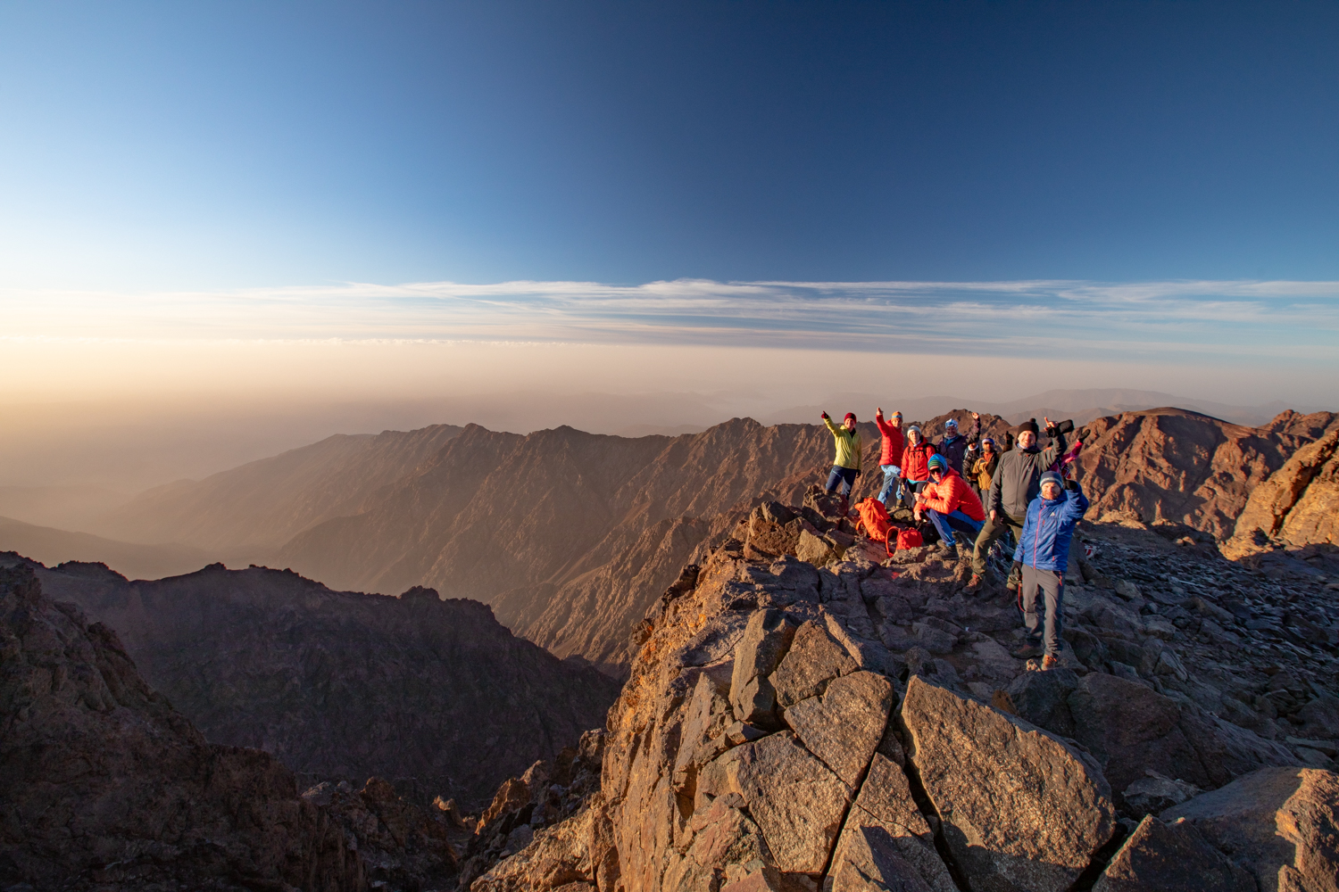Atlasfjellene med Jebel Toubkal (4167 moh)