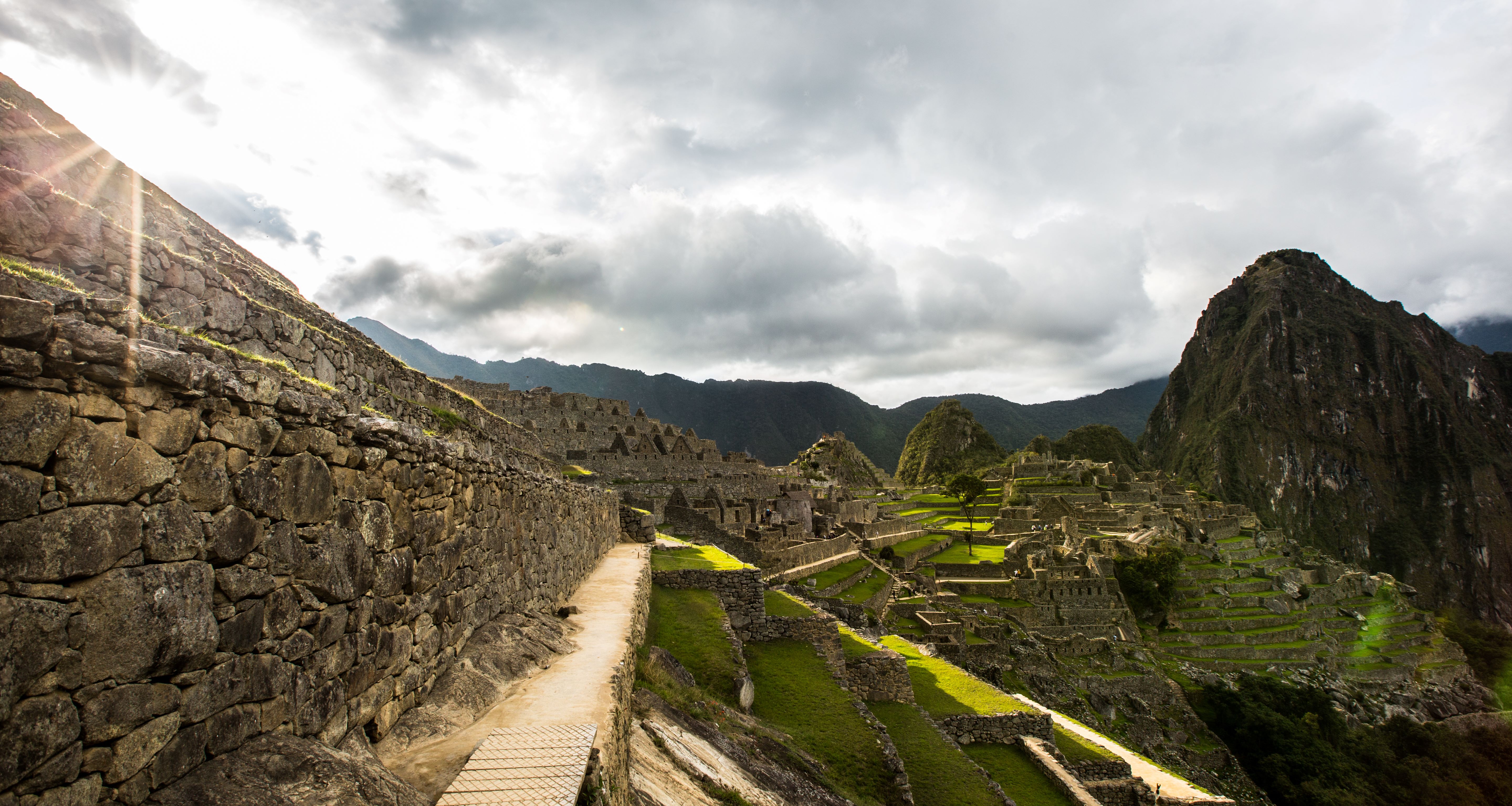 Stein terasse i landskapet