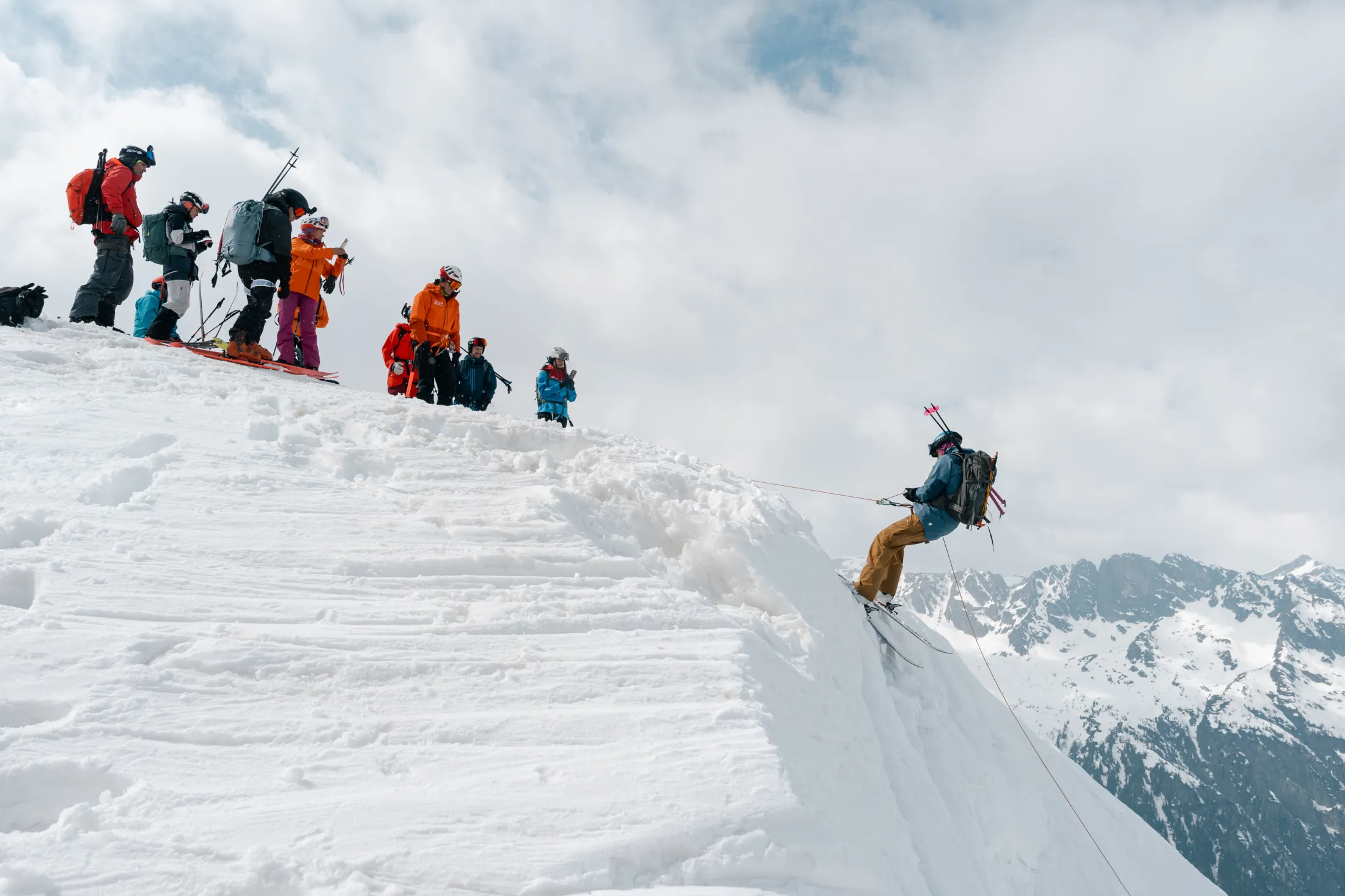 Steep skiing clinic. Photo: Morgan Bodet