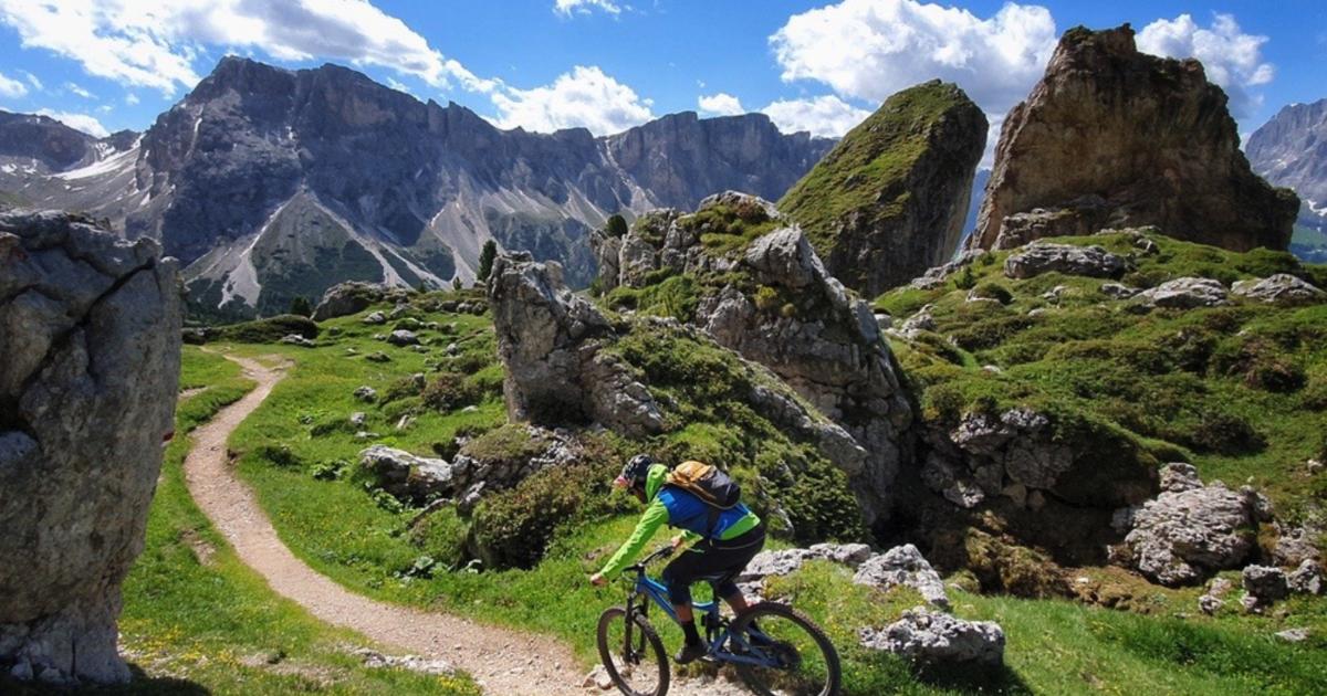 Biking in the store dolomites