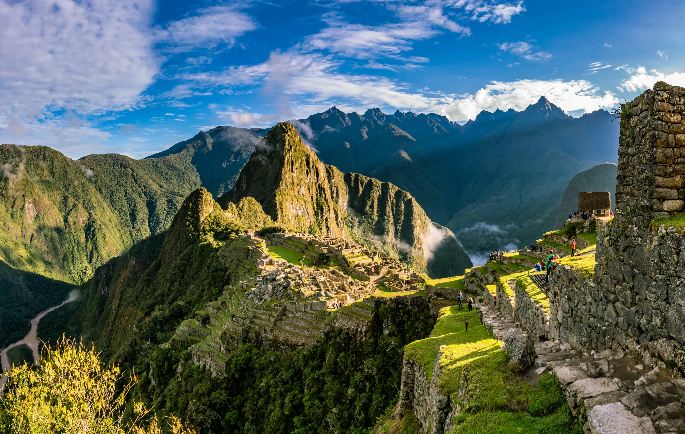 God utsikt i Machu Picchu