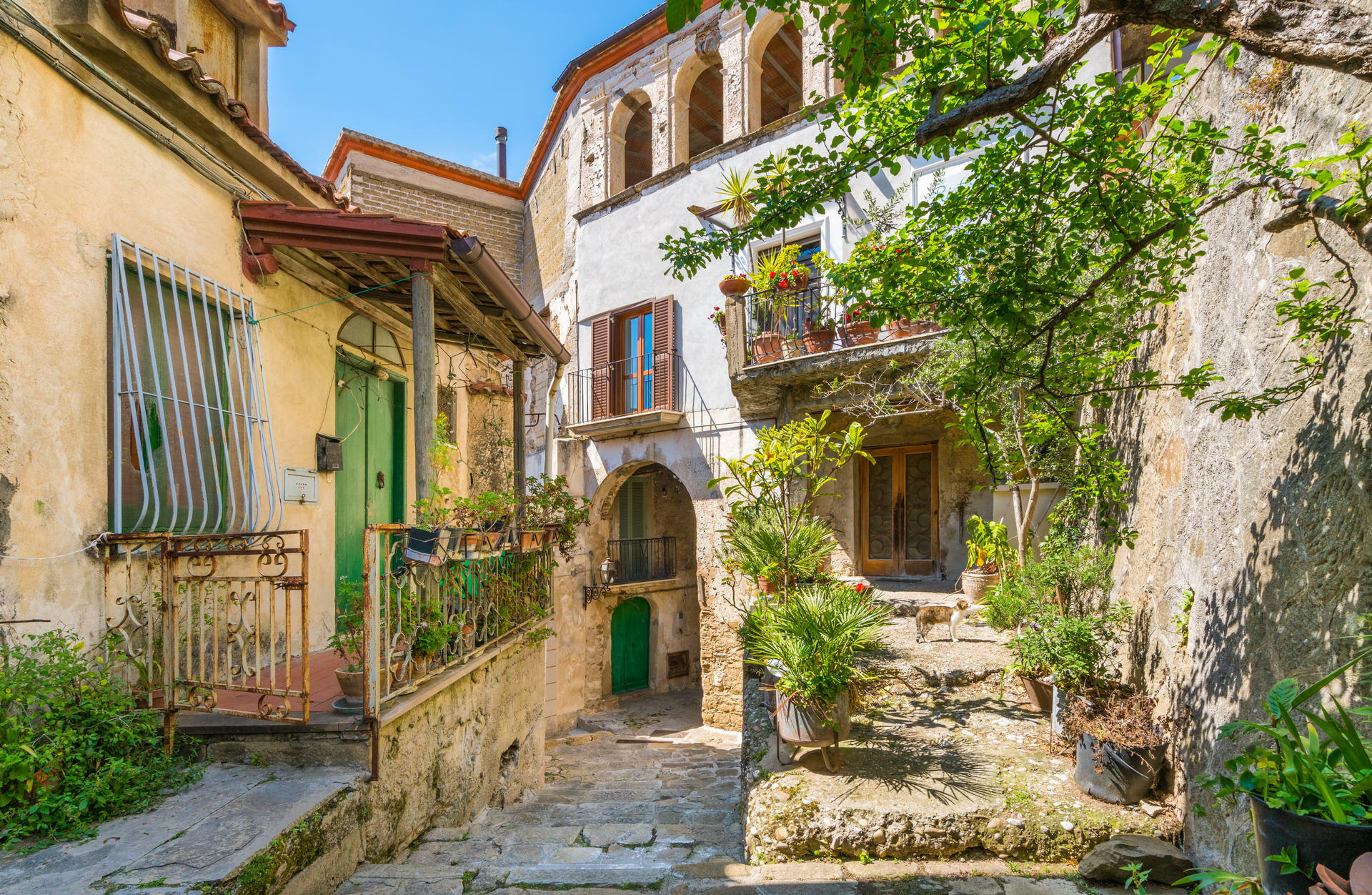 Scenic sight in Castellabate. Cilento, Campania, southern Italy.
