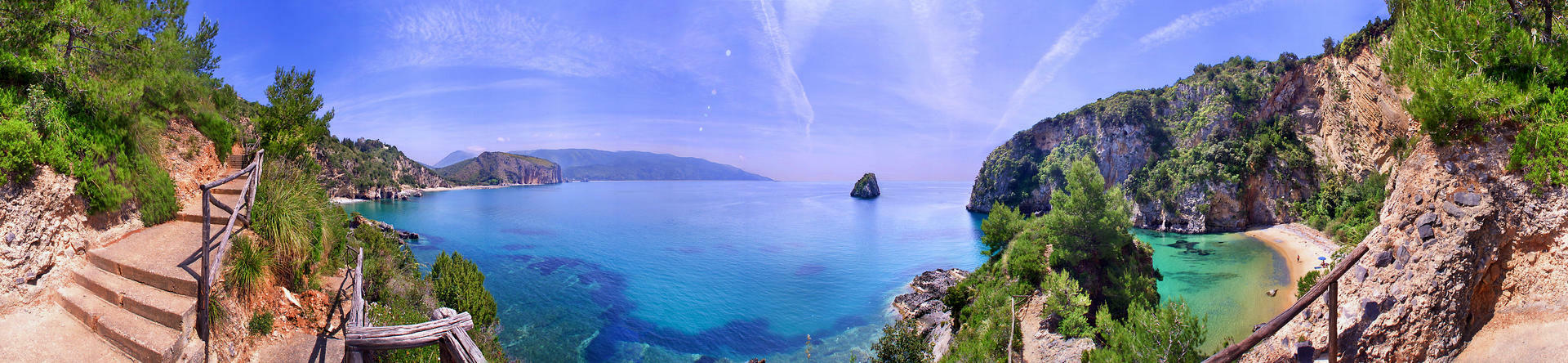 Palinuro, spiaggia a 360°